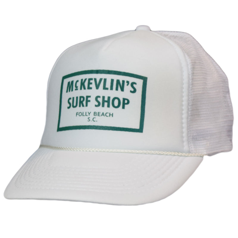 McKevlin's - Youth Size '65 Trucker Hat - White & Teal Green