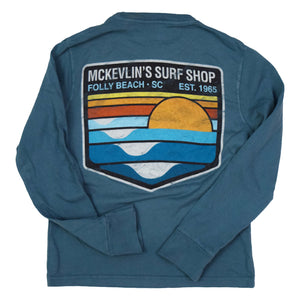 McKevlin's - Park Patch 2 Youth L/S T - Teal