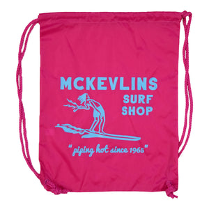 McKevlin's - Piping Hot Cinch Backpack - Hot Pink