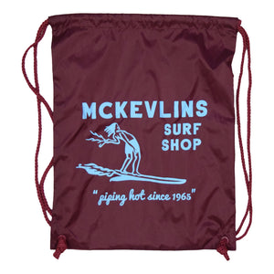 McKevlin's - Piping Hot Cinch Backpack - Maroon