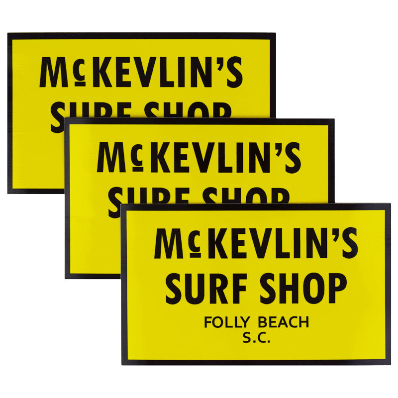 McKevlin's - '65 Sticker 3-Pack - Yellow & Black