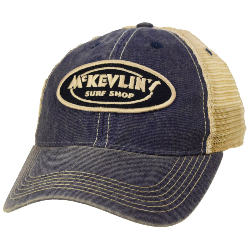 McKevlin's - Youth Size Classic Oval Old Favorite Trucker Hat - Navy